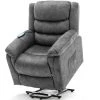 FORTUNA LAI Fauteuil De Massage Et Relaxation électrique Chauffant,avec Chauffage Et Vibration,fauteuil Inclinable,durable Et Sûr,gris,LBF -Pas Cher Fauteuil Magasin 61271896 1