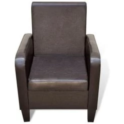 SUPERMARKET Fauteuil Similicuir Marron SUHB-241108 9 SUPERMARKET Fauteuil Similicuir Marron SUHB-241108 -Pas Cher Fauteuil Magasin 61303717 3