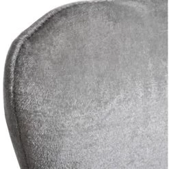 SUPERMARKET Fauteuil Pivotant En Forme D'Œuf Avec Coussin Velours Argenté 11 SUPERMARKET Fauteuil Pivotant En Forme D'Œuf Avec Coussin Velours Argenté -Pas Cher Fauteuil Magasin 61303728 5