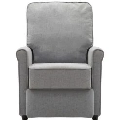 SUPERMARKET Fauteuil De Massage Tissu Gris Clair -Pas Cher Fauteuil Magasin 61304165 4