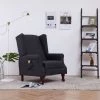 SUPERMARKET Fauteuil Inclinable De Massage Tissu Gris Foncé