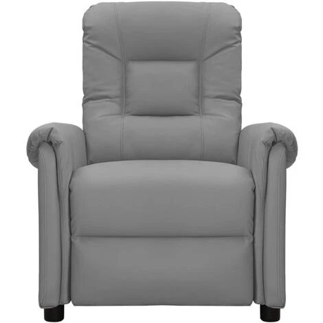 SUPERMARKET Fauteuil Releveur Inclinable Similicuir Gris 5 SUPERMARKET Fauteuil Releveur Inclinable Similicuir Gris – Image 3