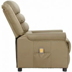 SUPERMARKET Fauteuil Releveur Inclinable De Massage Similicuir Cappuccino 10 SUPERMARKET Fauteuil Releveur Inclinable De Massage Similicuir Cappuccino -Pas Cher Fauteuil Magasin 61304807 4