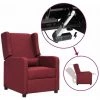 SUPERMARKET Fauteuil Releveur Inclinable Tissu Rouge Bordeaux -Pas Cher Fauteuil Magasin 61304811 1