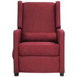 SUPERMARKET Fauteuil Releveur Inclinable Tissu Rouge Bordeaux -Pas Cher Fauteuil Magasin 61304811 3