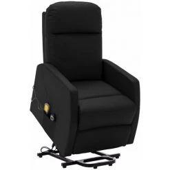 SUPERMARKET Fauteuil Inclinable De Massage Similicuir Noir SUHB-321373