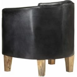 SUPERMARKET Fauteuil Cuir Véritable Noir SUHB-321868 9 SUPERMARKET Fauteuil Cuir Véritable Noir SUHB-321868 -Pas Cher Fauteuil Magasin 61304960 3