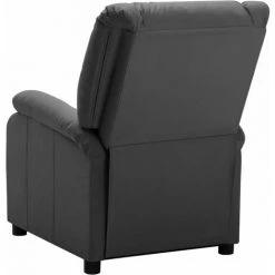 SUPERMARKET Fauteuil Inclinable Similicuir Anthracite -Pas Cher Fauteuil Magasin 61304980 4