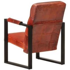 SUPERMARKET Fauteuil 60x75x90 Cm De Chèvre Véritable Marron Foncé Cuir 10 SUPERMARKET Fauteuil 60x75x90 Cm De Chèvre Véritable Marron Foncé Cuir -Pas Cher Fauteuil Magasin 61305053 4