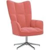 SUPERMARKET Chaise De Relaxation Velours Rose SUHB-328121 -Pas Cher Fauteuil Magasin 61305099 1
