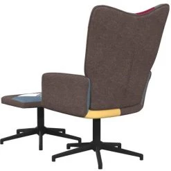 SUPERMARKET Chaise De Relaxation Avec Repose-pied Patchwork Tissu SUHB-328188 -Pas Cher Fauteuil Magasin 61305106 5