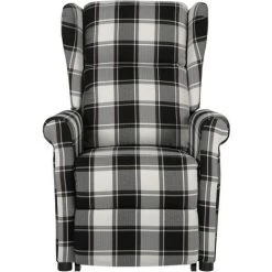 SUPERMARKET Fauteuil De Massage Inclinable Tissu Marron Et Blanc 9 SUPERMARKET Fauteuil De Massage Inclinable Tissu Marron Et Blanc -Pas Cher Fauteuil Magasin 61305157 3