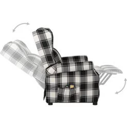 SUPERMARKET Fauteuil De Massage Inclinable Tissu Marron Et Blanc 10 SUPERMARKET Fauteuil De Massage Inclinable Tissu Marron Et Blanc -Pas Cher Fauteuil Magasin 61305157 4