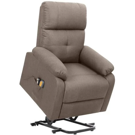 SUPERMARKET Fauteuil De Massage Inclinable Tissu Taupe SUHB-329603 3 SUPERMARKET Fauteuil De Massage Inclinable Tissu Taupe SUHB-329603