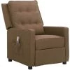 SUPERMARKET Fauteuil De Massage Inclinable Tissu Taupe SUHB-338974