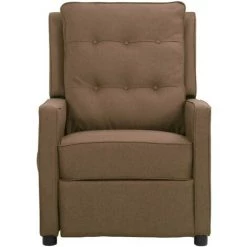 SUPERMARKET Fauteuil De Massage Inclinable Tissu Taupe SUHB-338974 -Pas Cher Fauteuil Magasin 61305331 2