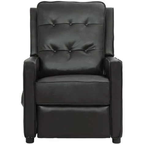 SUPERMARKET Fauteuil De Massage Inclinable Similicuir Brillant Noir 4 SUPERMARKET Fauteuil De Massage Inclinable Similicuir Brillant Noir – Image 2