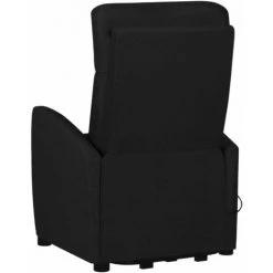 VidaXL Fauteuil Releveur Inclinable Noir Tissu - Noir -Pas Cher Fauteuil Magasin 61348015 5