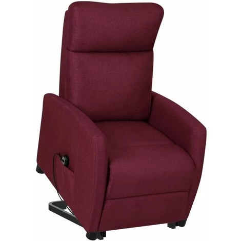 VidaXL Fauteuil Releveur Inclinable Violet Tissu - Pourpre 4 VidaXL Fauteuil Releveur Inclinable Violet Tissu - Pourpre – Image 2