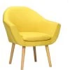 INSMA Chaises De Visiteur Design Fauteuil Canapé Chaise Scandinave 73 X 56 X 77 Cm Jaune -Pas Cher Fauteuil Magasin 61351767 1
