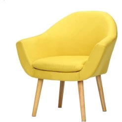 INSMA Chaises De Visiteur Design Fauteuil Canapé Chaise Scandinave 73 X 56 X 77 Cm Jaune -Pas Cher Fauteuil Magasin 61351767 4