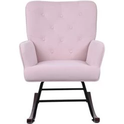 INSMA Chaises De Visiteur Design Fauteuil à Bascule Scandinave Rose Grand Confort 65 X 96 X 91 Cm 8 INSMA Chaises De Visiteur Design Fauteuil à Bascule Scandinave Rose Grand Confort 65 X 96 X 91 Cm -Pas Cher Fauteuil Magasin 61351776 2