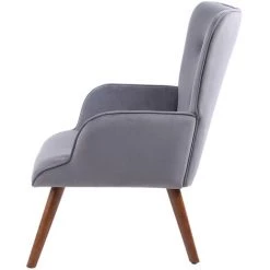 INSMA Chaises De Visiteur Design Fauteuil Canapé Chaise Scandinave Avec Repos Pied Gris 68 X 77 X 92cm 10 INSMA Chaises De Visiteur Design Fauteuil Canapé Chaise Scandinave Avec Repos Pied Gris 68 X 77 X 92cm -Pas Cher Fauteuil Magasin 61353142 4