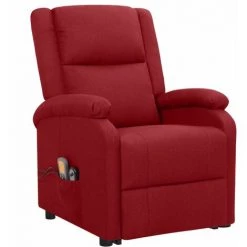 FIMEI Fauteuil Releveur Inclinable De Massage Bordeaux Tissu -Pas Cher Fauteuil Magasin 61379630 2
