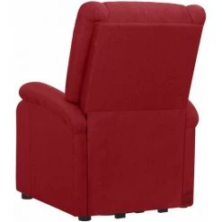 FIMEI Fauteuil Releveur Inclinable De Massage Bordeaux Tissu -Pas Cher Fauteuil Magasin 61379630 5
