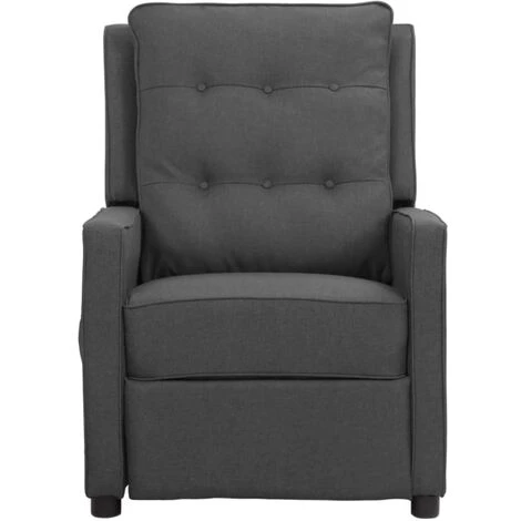 FIMEI Fauteuil Releveur Inclinable De Massage Gris Foncé Tissu 5 FIMEI Fauteuil Releveur Inclinable De Massage Gris Foncé Tissu – Image 3
