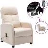 FIMEI Fauteuil Inclinable électrique De Massage Crème Tissu