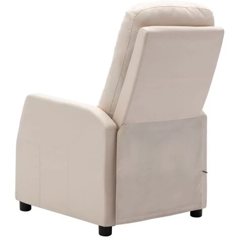 FIMEI Fauteuil Inclinable électrique De Massage Crème Tissu 7 FIMEI Fauteuil Inclinable électrique De Massage Crème Tissu – Image 5