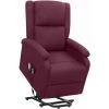 FIMEI Fauteuil De Massage Inclinable Violet Tissu -Pas Cher Fauteuil Magasin 61379915 1