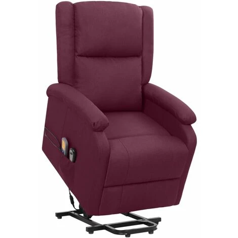 FIMEI Fauteuil De Massage Inclinable Violet Tissu 3 FIMEI Fauteuil De Massage Inclinable Violet Tissu