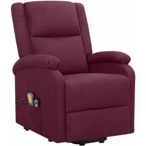 FIMEI Fauteuil De Massage Inclinable Violet Tissu 4 FIMEI Fauteuil De Massage Inclinable Violet Tissu – Image 2