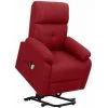 FIMEI Fauteuil De Massage Inclinable Rouge Bordeaux Tissu -Pas Cher Fauteuil Magasin 61379937 1