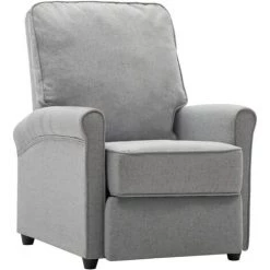 FIMEI Fauteuil TV Inclinable électrique Gris Clair Tissu -Pas Cher Fauteuil Magasin 61379960 2