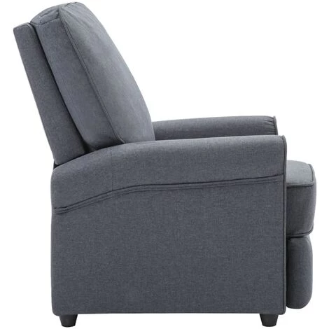 FIMEI Fauteuil Inclinable TV Gris Foncé Tissu 7 FIMEI Fauteuil Inclinable TV Gris Foncé Tissu – Image 5