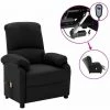 FIMEI Fauteuil De Massage Inclinable électrique Noir Tissu