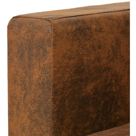 FIMEI Fauteuil Marron Similicuir Daim 6 FIMEI Fauteuil Marron Similicuir Daim – Image 4