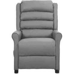 FIMEI Fauteuil Releveur Inclinable Gris Similicuir 9 FIMEI Fauteuil Releveur Inclinable Gris Similicuir -Pas Cher Fauteuil Magasin 61380339 3