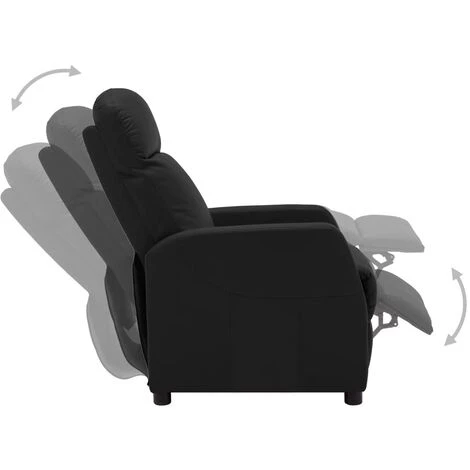 FIMEI Fauteuil Inclinable électrique Noir Similicuir 6 FIMEI Fauteuil Inclinable électrique Noir Similicuir – Image 4
