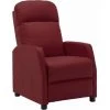 FIMEI Fauteuil Inclinable Rouge Bordeaux Similicuir -Pas Cher Fauteuil Magasin 61380382 1