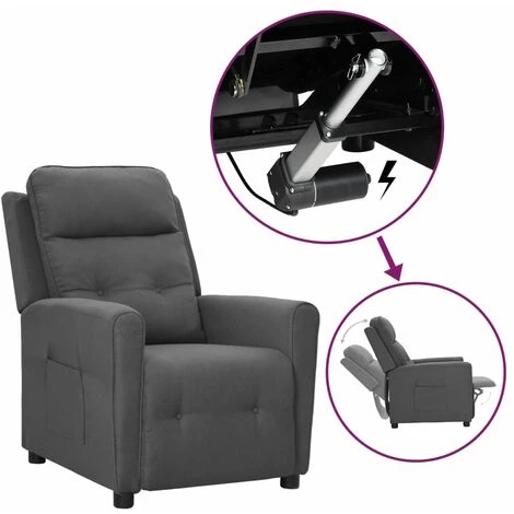 FIMEI Fauteuil Releveur Inclinable Gris Clair Tissu 3 FIMEI Fauteuil Releveur Inclinable Gris Clair Tissu