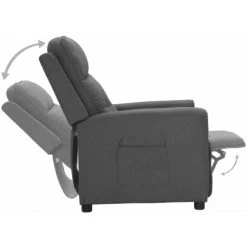 FIMEI Fauteuil Releveur Inclinable Gris Clair Tissu 11 FIMEI Fauteuil Releveur Inclinable Gris Clair Tissu -Pas Cher Fauteuil Magasin 61380419 5