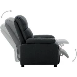 FIMEI Fauteuil Inclinable électrique Gris Foncé Tissu 9 FIMEI Fauteuil Inclinable électrique Gris Foncé Tissu -Pas Cher Fauteuil Magasin 61380479 3