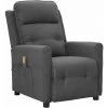 FIMEI Fauteuil De Massage Inclinable Gris Clair Tissu 2 FIMEI Fauteuil De Massage Inclinable Gris Clair Tissu -Pas Cher Fauteuil Magasin 61380653 1