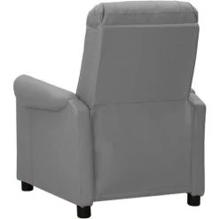 FIMEI Fauteuil Releveur Inclinable Gris Similicuir -Pas Cher Fauteuil Magasin 61381203 5