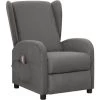 FIMEI Fauteuil De Massage Inclinable Gris Clair Tissu