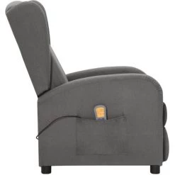 FIMEI Fauteuil De Massage Inclinable Gris Clair Tissu 9 FIMEI Fauteuil De Massage Inclinable Gris Clair Tissu -Pas Cher Fauteuil Magasin 61381692 3